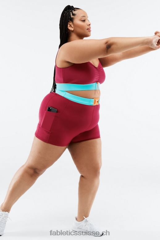 femmes short de randonnée motion365 taille haute 3\'\' B0B6R557 brique/multiple Fabletics
