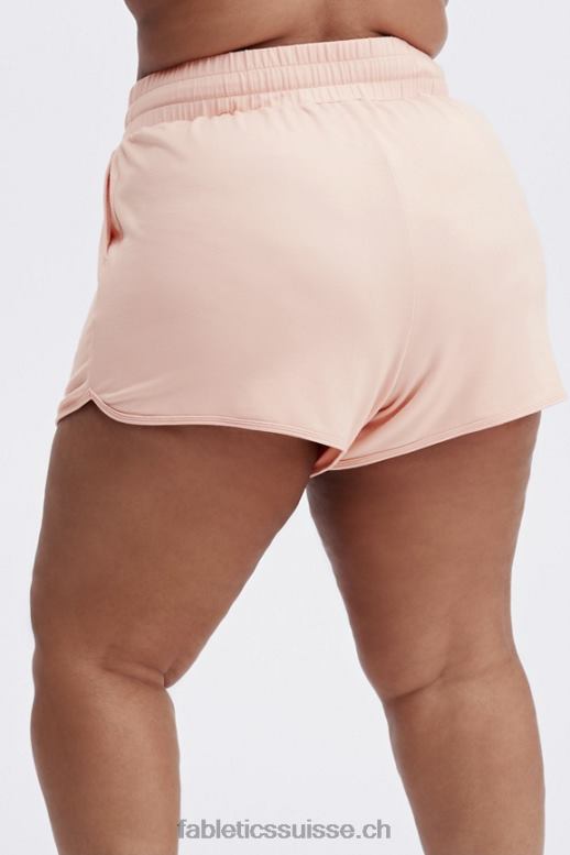 femmes short de sport en molleton lounge B0B6R481 logo blanc/blanc Fabletics