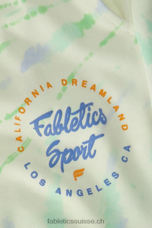 femmes short de survêtement en molleton léger B0B6R231 effet tie-dye/graphique Fabletics