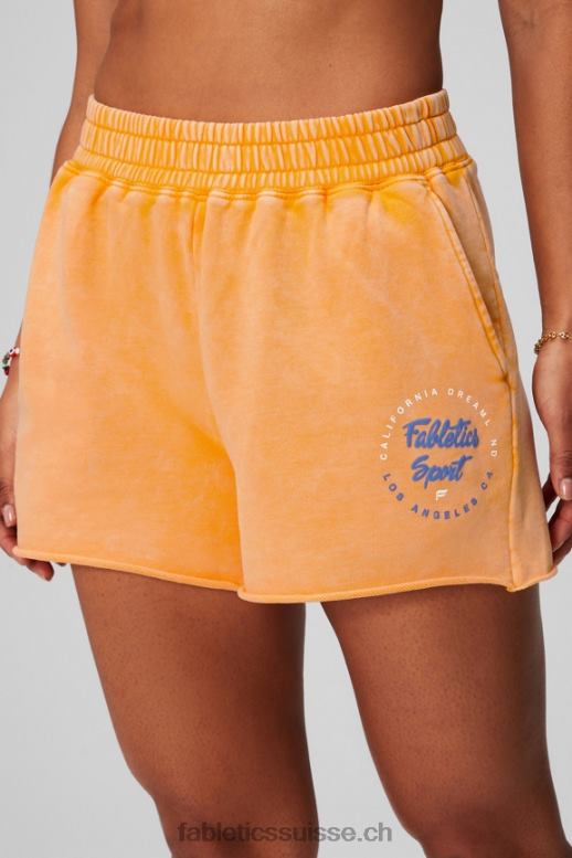 femmes short de survêtement en molleton léger B0B6R232 soleil d'après-midi/graphique Fabletics