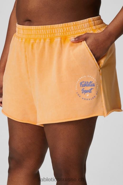 femmes short de survêtement en molleton léger B0B6R233 soleil d'après-midi/graphique Fabletics