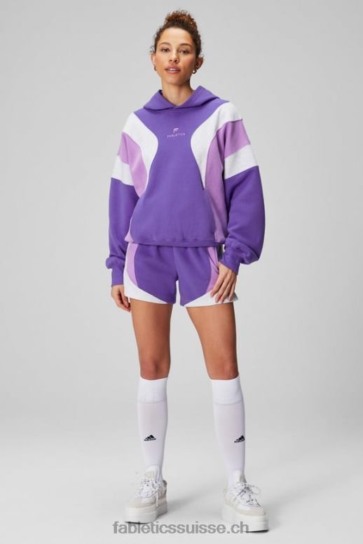 femmes short de survêtement en molleton pour toujours B0B6R320 suif violet/cristal cave/gris doux chiné Fabletics