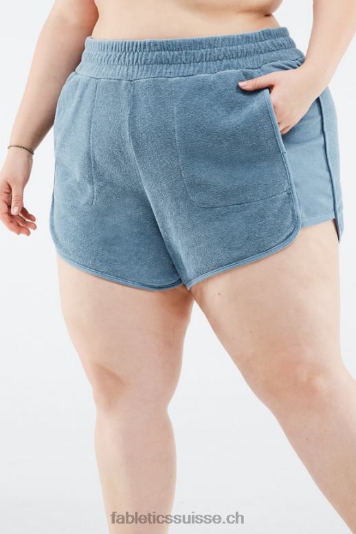 femmes short de survêtement en éponge éco-responsable B0B6R577 vague de cristal/lilas brumeux Fabletics