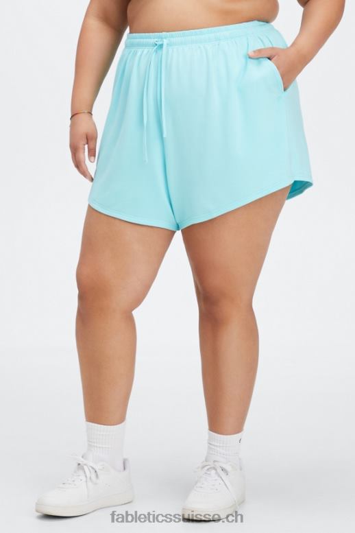 femmes short de survêtement en tissu éponge de luxe B0B6R454 trait de zèbre acajou/noir Fabletics