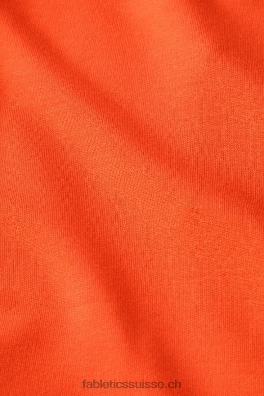femmes short de survêtement en tissu éponge de luxe B0B6R609 orange passion/blanc classique Fabletics