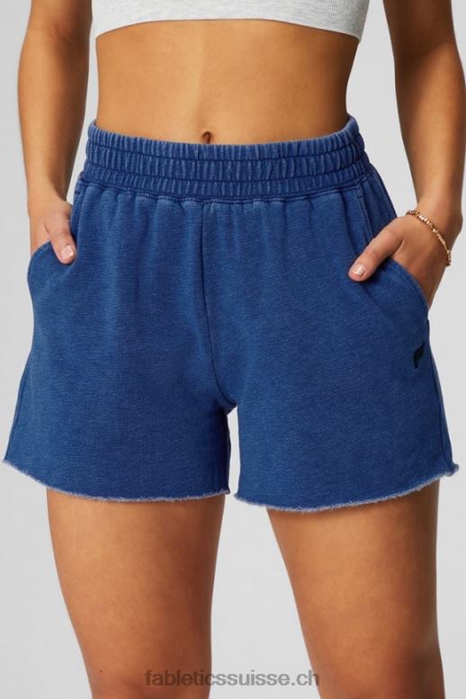 femmes short de survêtement indigo B0B6R620 merisier électrique lavé/blanc Fabletics