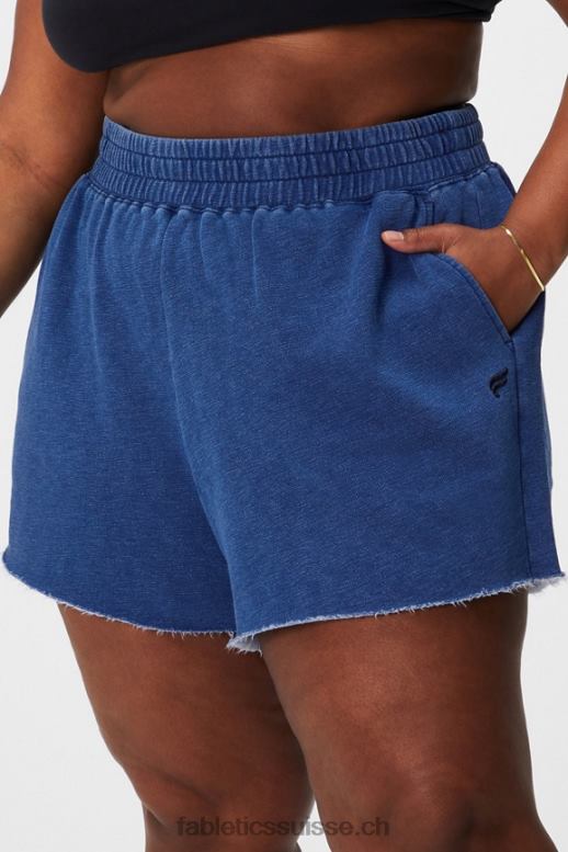 femmes short de survêtement indigo B0B6R621 blanc classique/gris minéral Fabletics