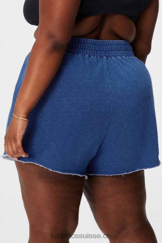 femmes short de survêtement indigo B0B6R621 blanc classique/gris minéral Fabletics