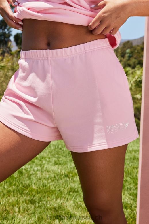 femmes short de survêtement slim léger B0B6R374 rose orchidée/club athlétique Fabletics