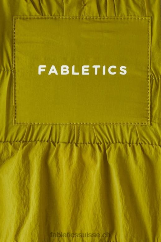 femmes short en nylon passepoilé à taille ultra haute B0B6R606 oliveraie/argent réfléchissant Fabletics