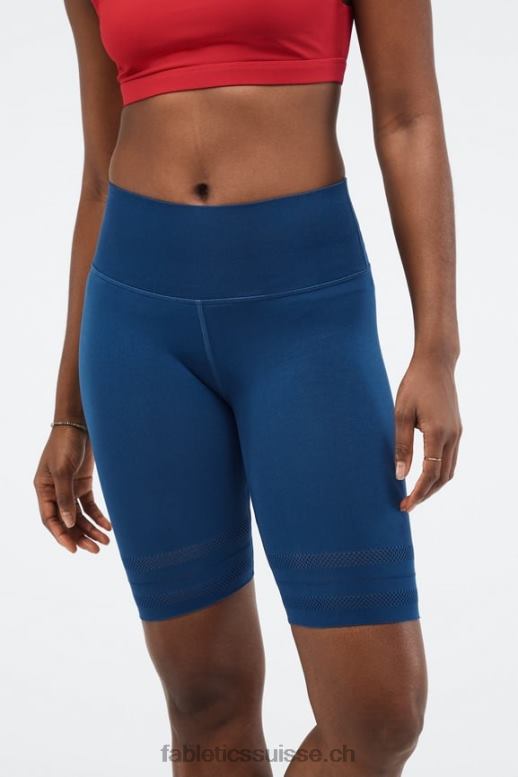 femmes short perforé à taille haute sculptknit B0B6R578 misty bay/peach kiss Fabletics