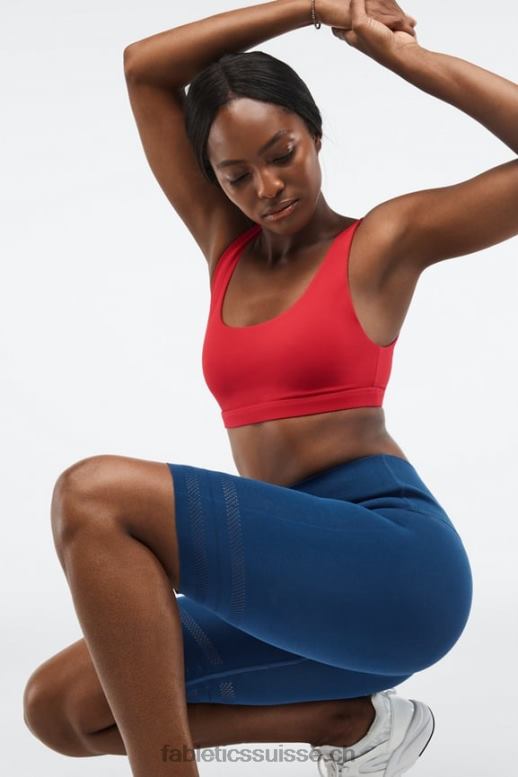 femmes short perforé à taille haute sculptknit B0B6R578 misty bay/peach kiss Fabletics