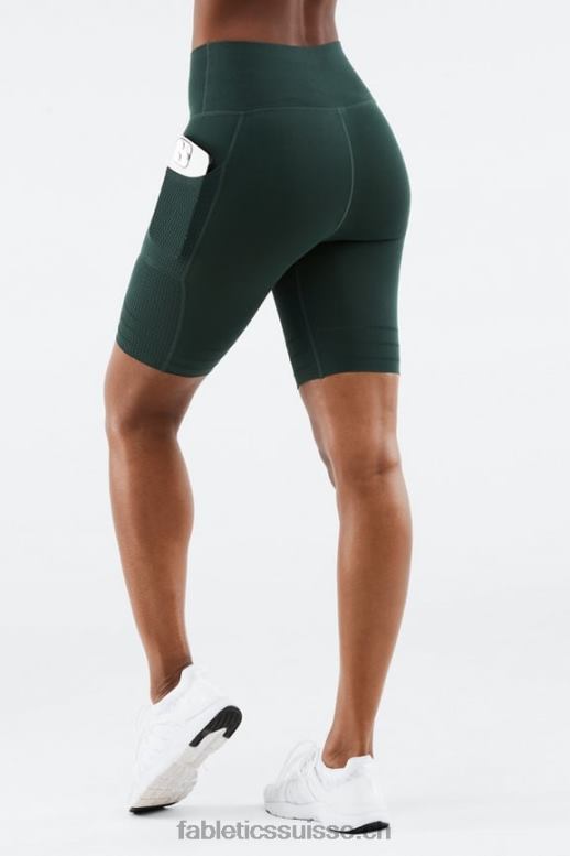 femmes short à poche taille haute en maille sculpturale B0B6R543 classique blanc/noir Fabletics