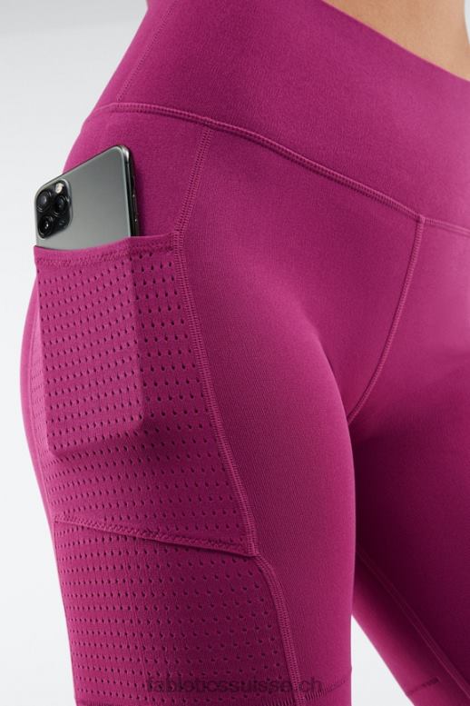 femmes short à poche taille haute en maille sculpturale B0B6R544 noir/blanc classique Fabletics