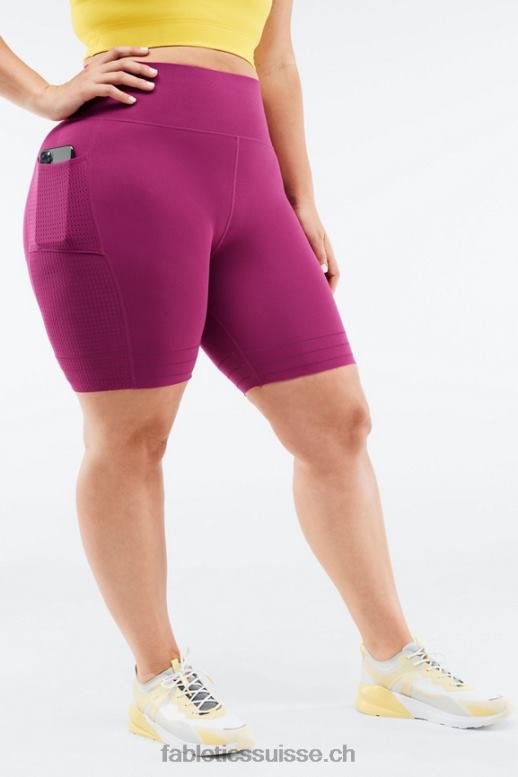 femmes short à poche taille haute en maille sculpturale B0B6R545 graphique pervenche punch/pickleball Fabletics