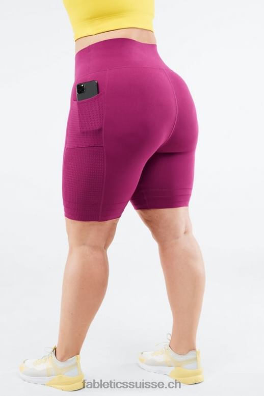 femmes short à poche taille haute en maille sculpturale B0B6R545 graphique pervenche punch/pickleball Fabletics