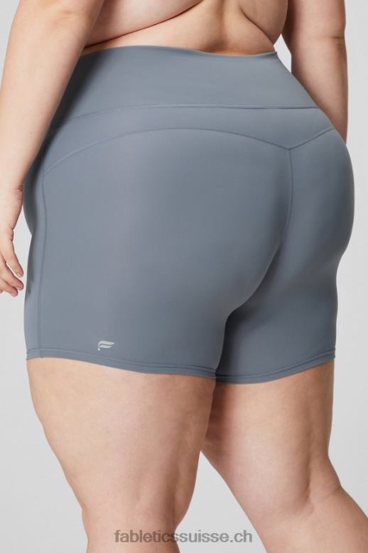 femmes short pureluxe taille ultra haute froncé 6\" B0B6R613 cosmo/graphique violet Fabletics