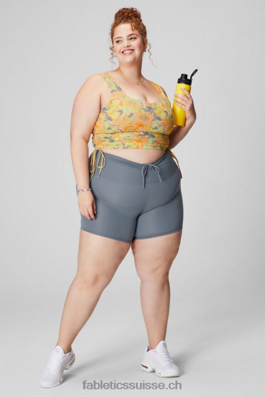 femmes short pureluxe taille ultra haute froncé 6\" B0B6R613 cosmo/graphique violet Fabletics