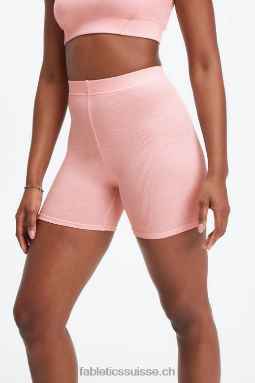 femmes short slim en maille restaurée B0B6R399 haute rouge/érable Fabletics