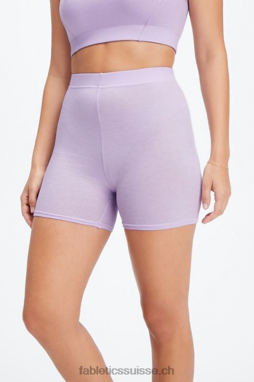 femmes short slim en maille restaurée B0B6R401 pâte foncée/dorée Fabletics