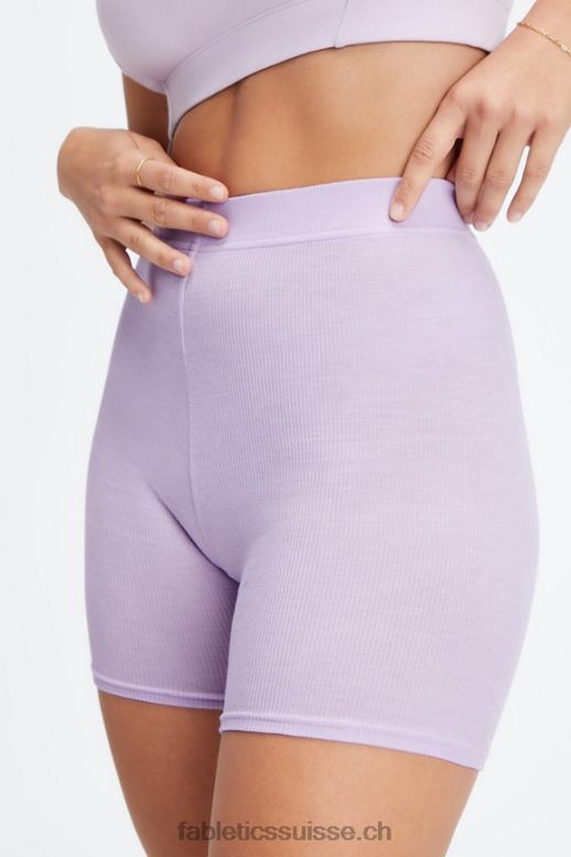 femmes short slim en maille restaurée B0B6R401 pâte foncée/dorée Fabletics