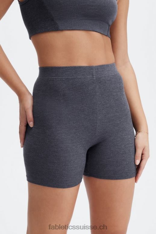 femmes short slim en maille restaurée B0B6R404 dunes/bleu lunaire Fabletics