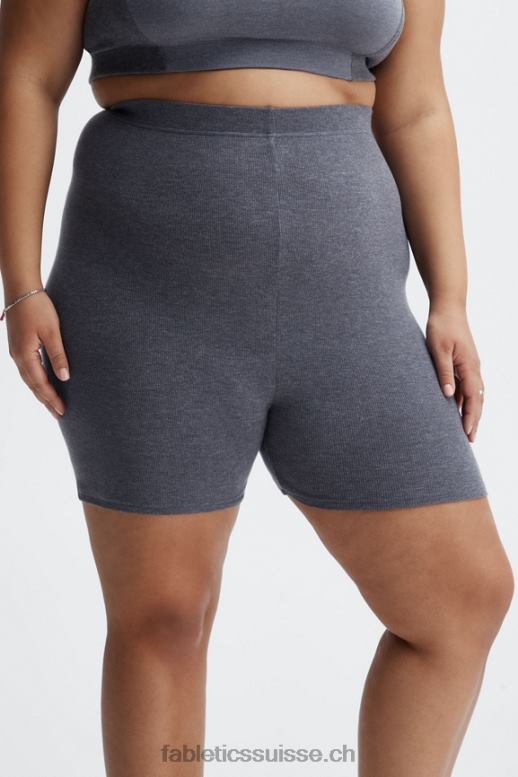 femmes short slim en maille restaurée B0B6R405 dunes/bleu lunaire Fabletics