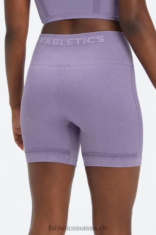femmes short taille haute 6'' sans couture sync B0B6R351 foil furtif/blanc Fabletics