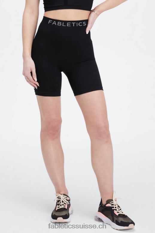 femmes short taille haute 6'' sans couture sync B0B6R355 noir/étain Fabletics