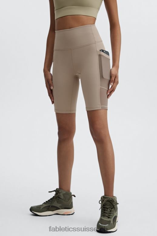 femmes short taille haute 9'' powerhold en déplacement B0B6R517 fjord/limonade Fabletics