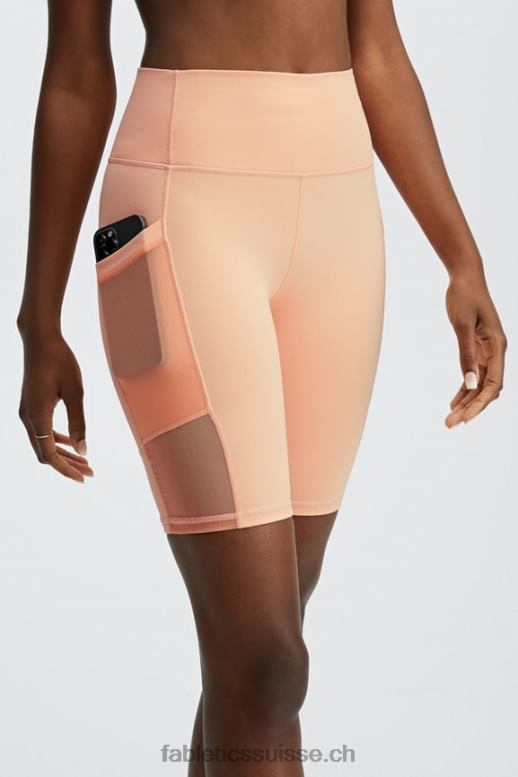 femmes short taille haute 9\'\' powerhold en déplacement B0B6R518 basilic/agrumes verts/nuage rose Fabletics