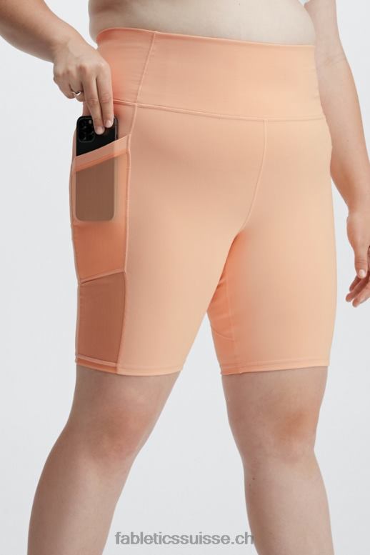 femmes short taille haute 9\'\' powerhold en déplacement B0B6R519 brique/mandarine Fabletics
