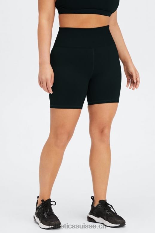 femmes short taille haute boost powerhold 6\'\' B0B6R418 leo ondulé noir/ocre brûlé Fabletics