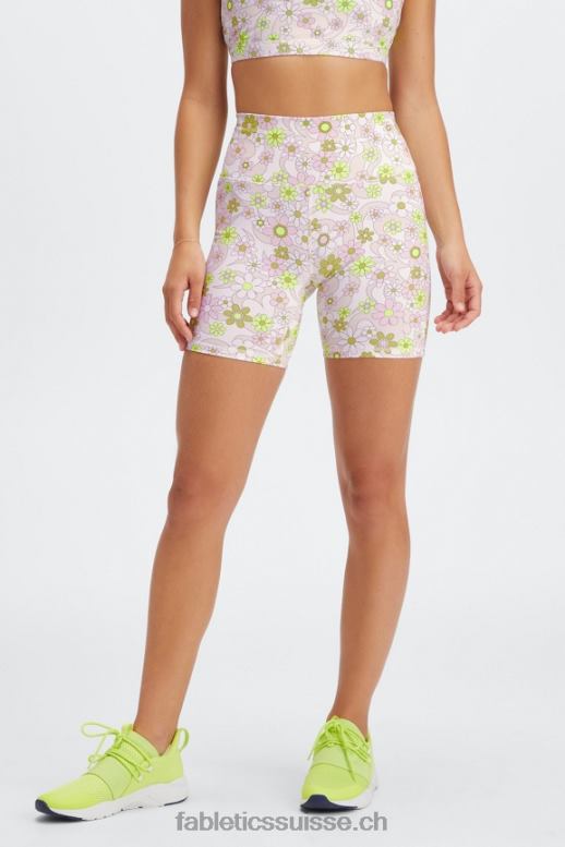 femmes short taille haute boost powerhold 6\'\' B0B6R419 rétro floral/lutin Fabletics
