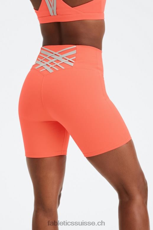 femmes short taille haute boost powerhold 6'' B0B6R420 gris atomique/carrière Fabletics