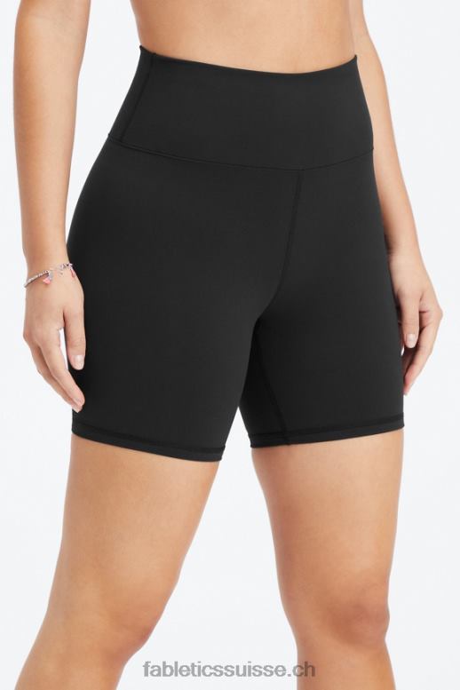 femmes short taille haute boost powerhold 6\'\' B0B6R421 crème noire/citron Fabletics
