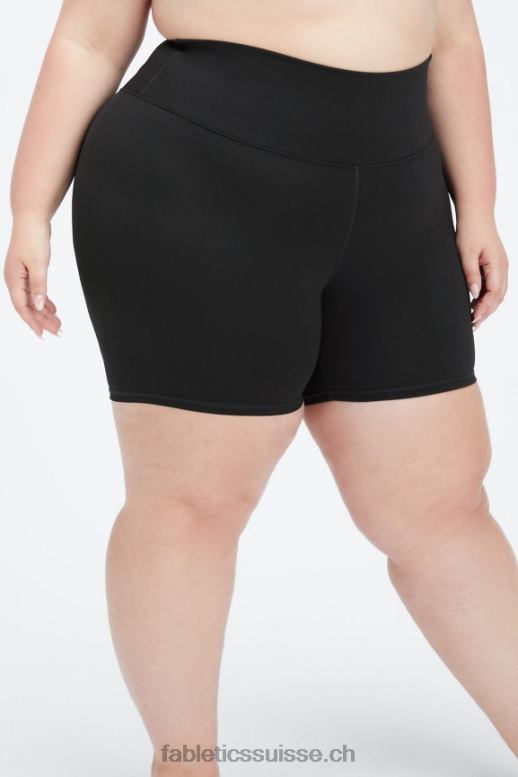 femmes short taille haute boost powerhold 6\'\' B0B6R422 crème noire/citron Fabletics