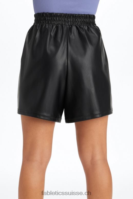 femmes short taille haute en cuir vegan B0B6R356 évasion d\'île/marine profonde Fabletics