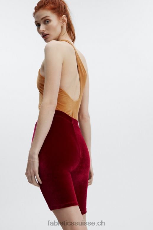 femmes short taille haute en velours 9 B0B6R530 noisette/safari Fabletics