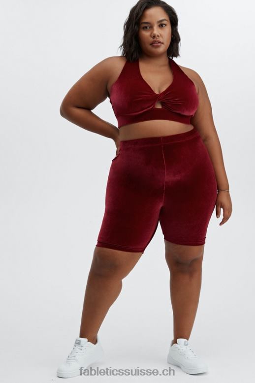 femmes short taille haute en velours 9 B0B6R531 marine/marine Fabletics