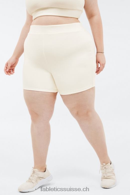 femmes short taille haute veda B0B6R581 soft grey heather/athletic club Fabletics