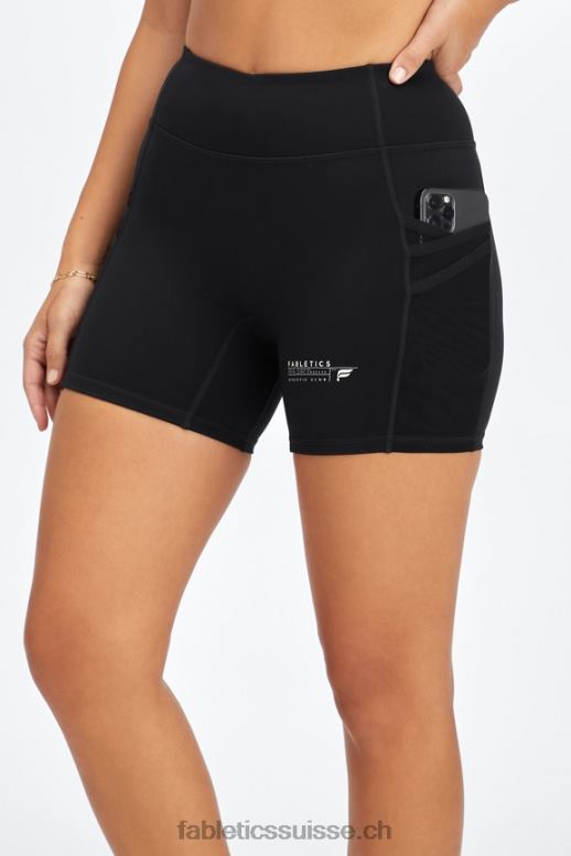 femmes short trinity motion365 taille mi-haute 5\'\' B0B6R362 club noir/athlétique Fabletics