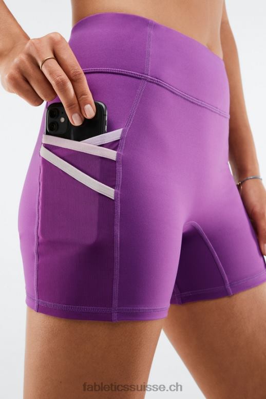 femmes short trinity motion365 taille mi-haute 5\'\' B0B6R369 figue brillante/multicolore Fabletics