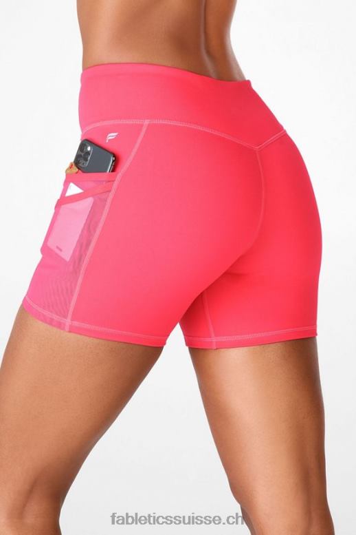 femmes short trinity motion365 taille mi-haute 5'' B0B6R371 mauve discret/beurre Fabletics