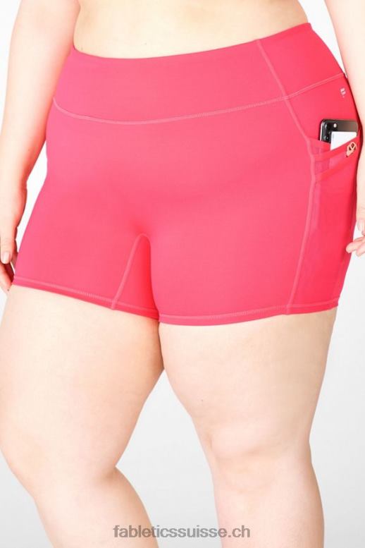 femmes short trinity motion365 taille mi-haute 5'' B0B6R372 peluche/fuchsia Fabletics
