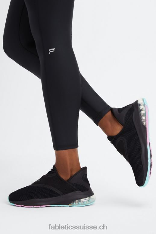 femmes baskets de performance à enfiler B0B6R2953 noir/multicolore Fabletics