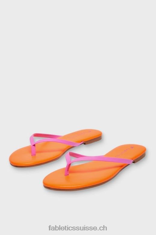 femmes sandale à enfiler B0B6R2934 évasion rose/orange fluo Fabletics