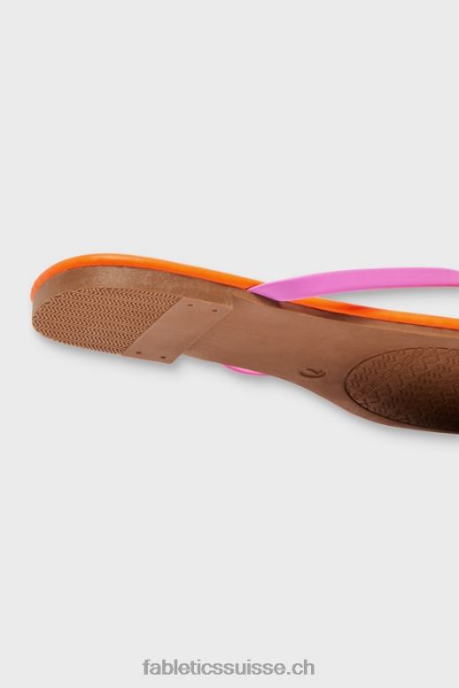 femmes sandale à enfiler B0B6R2934 évasion rose/orange fluo Fabletics