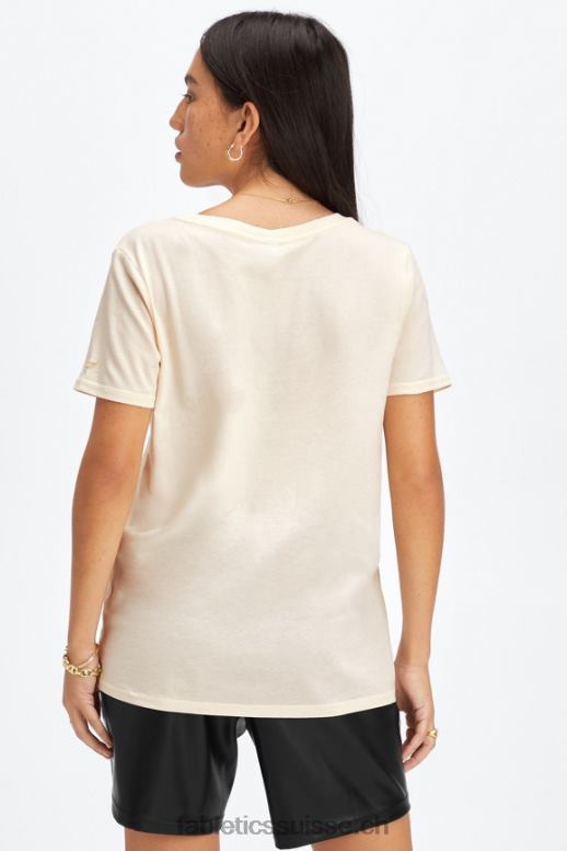 femmes T-shirt en jersey 100 % coton B0B6R1992 avoine Fabletics