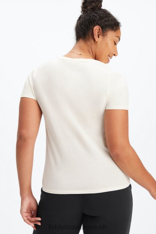 femmes T-shirt en jersey 100 % coton B0B6R1996 aigrette Fabletics